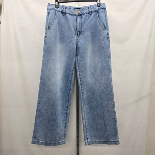 Outres Filles Wide Leg Jeans Light Wash Size 14/32