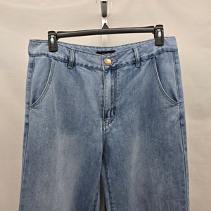 Outres Filles Wide Leg Jeans Light Wash Size 14/32