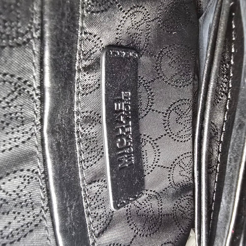 Michael Kors Black & Cream Animal Print Calf Hair Crossbody Bag