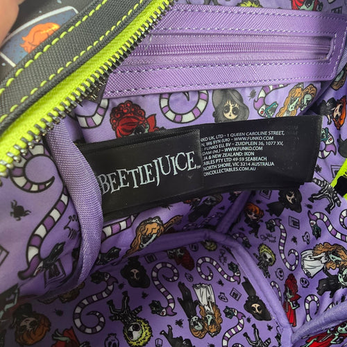 Loungefly Beetlejuice Tarot Card Mini Backpack