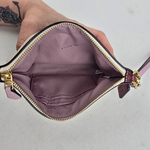 Disney x Coach Walt Disney World 50th Anniversary Leather Wristlet