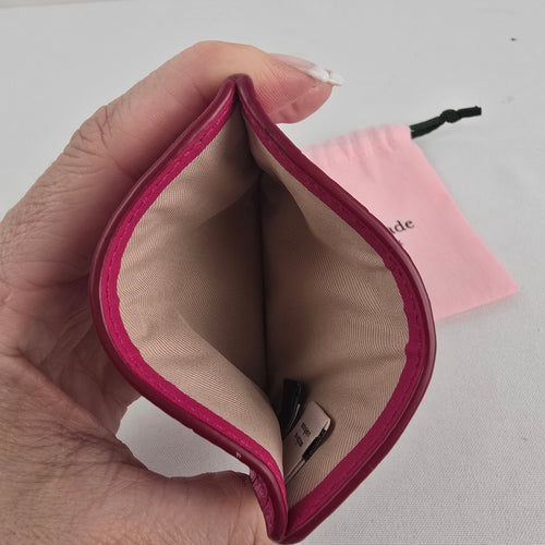 Kate Spade New York Pink Croc Embossed Card Holder