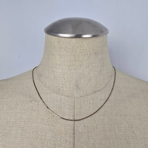 Vintage 10K Yellow Gold Wheat Chain Necklace