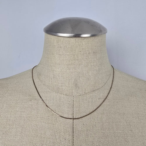 Vintage 10K Yellow Gold Wheat Chain Necklace