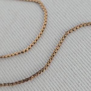 Vintage 10K Yellow Gold Wheat Chain Necklace