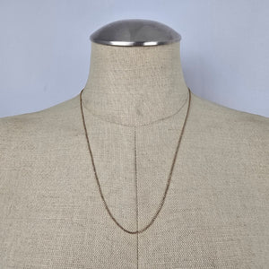 10K Solid Gold Box Chain Necklace Stamped 10K
