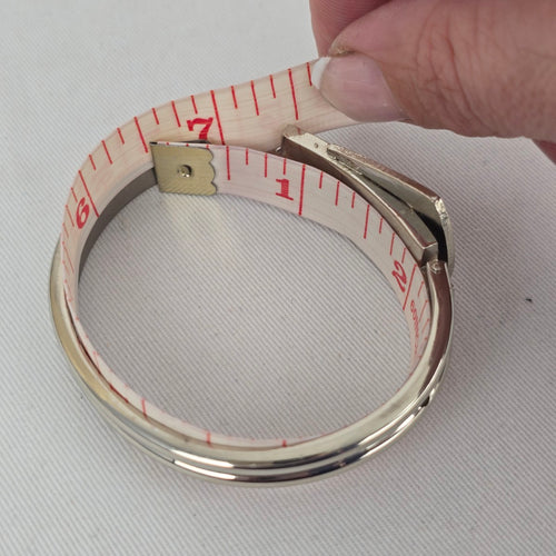 Vintage Hong Kong Silver Tone Hinged Bangle Bracelet