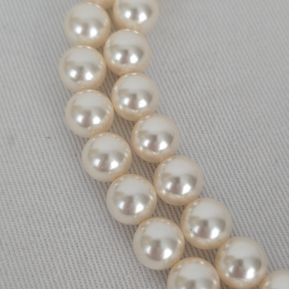 Sweet Romance Faux Pearl Bow Statement Necklace