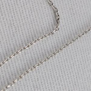 925 Italy Silver Crystal Drop Pendant Necklace