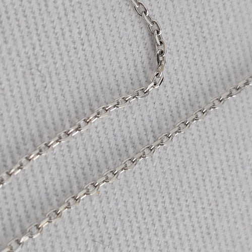 925 Italy Silver Crystal Drop Pendant Necklace