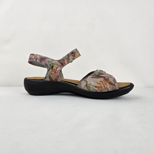 Romika Floral Leather Comfort Sandals Size 10