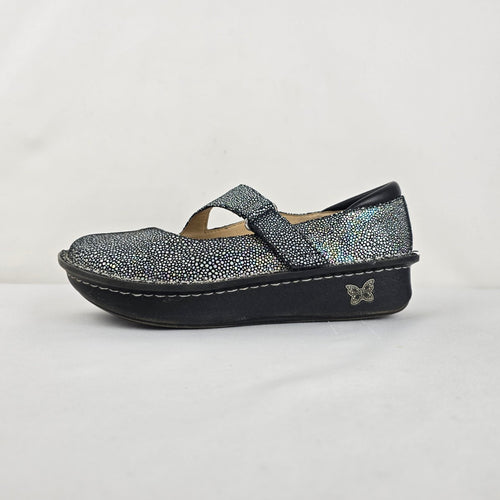 Alegria Dayna Iridescent Leather Mary Jane Comfort Shoes Size 8