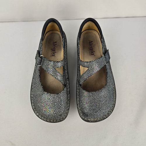 Alegria Dayna Iridescent Leather Mary Jane Comfort Shoes Size 8