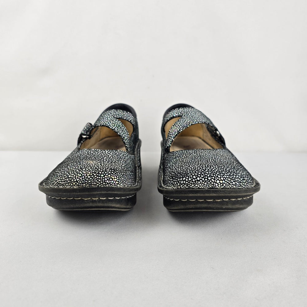 Alegria Dayna Iridescent Leather Mary Jane Comfort Shoes Size 8