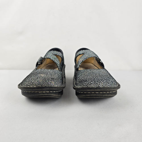 Alegria Dayna Iridescent Leather Mary Jane Comfort Shoes Size 8