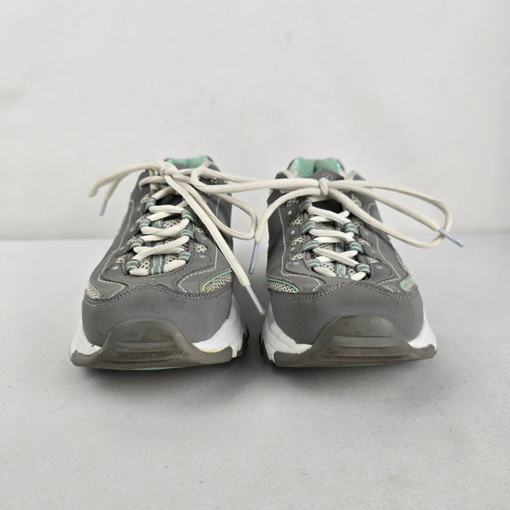 Skechers D’Lites Life Saver Grey & Mint Sneakers Size 6