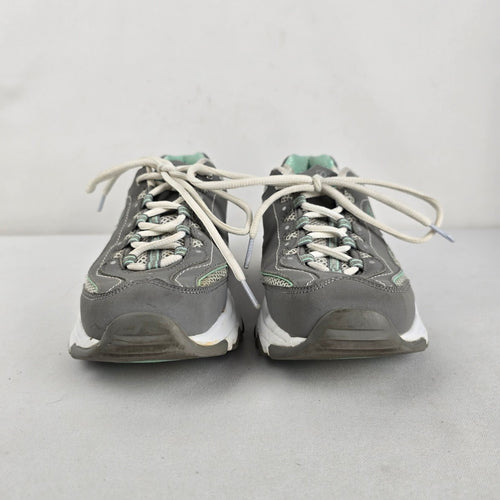 Skechers D’Lites Life Saver Grey & Mint Sneakers Size 6