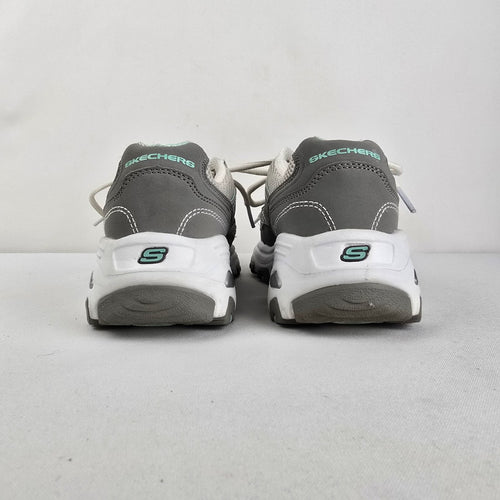 Skechers D’Lites Life Saver Grey & Mint Sneakers Size 6