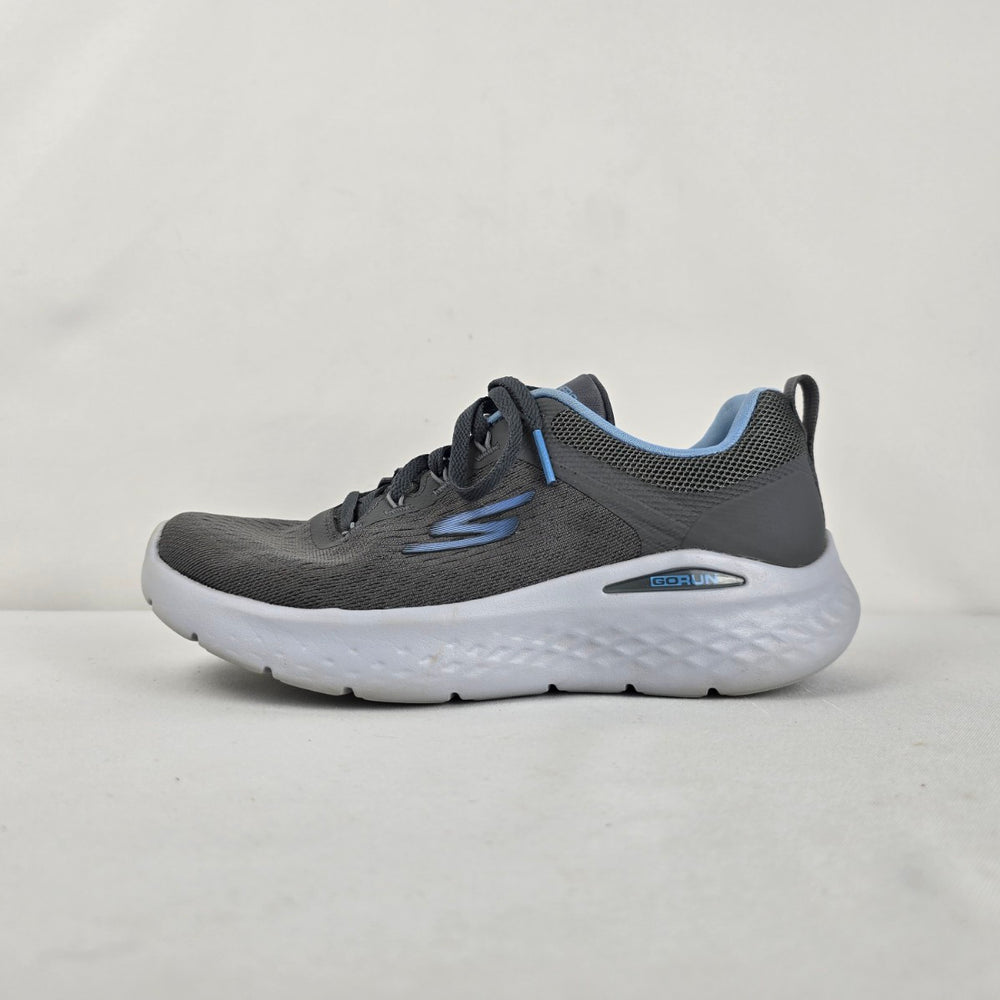 Skechers GO RUN Lite Charcoal Blue Running Shoes Size 6.5