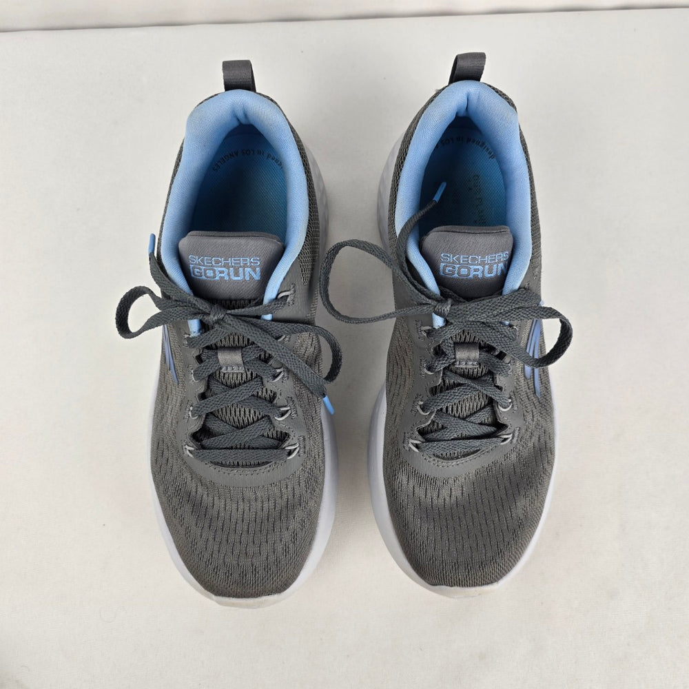 Skechers GO RUN Lite Charcoal Blue Running Shoes Size 6.5