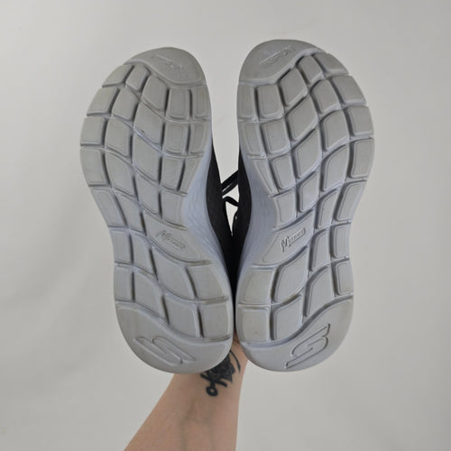 Skechers GO RUN Lite Charcoal Blue Running Shoes Size 6.5