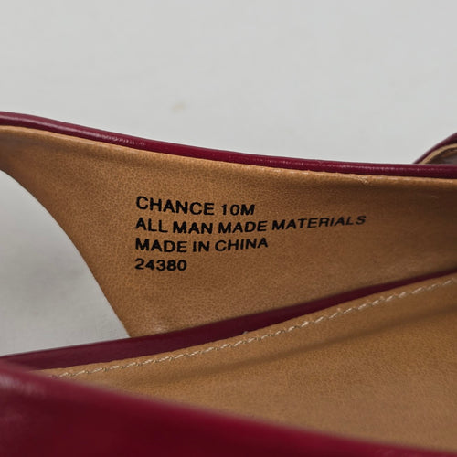 DV by Dolce Vita Chance Burgundy Pointed-Toe Slingback Flats Size 10