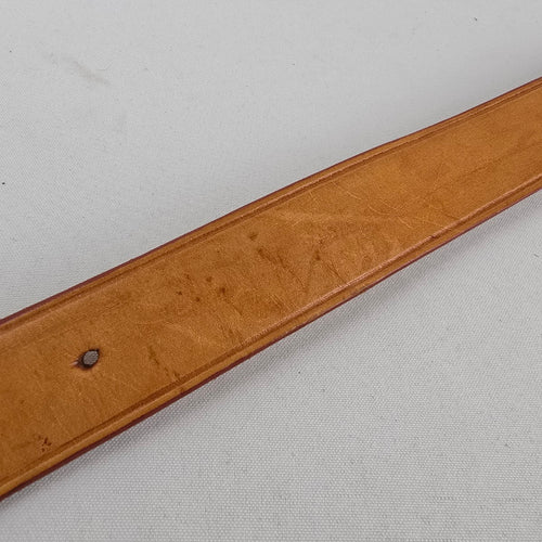 Vintage Tan Brown Genuine Leather Western Belt Size S/M Made in Mexico