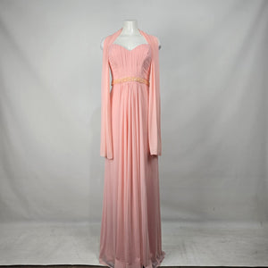 May Queen Couture Blush Pink Beaded Formal Dress Size 8