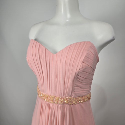 May Queen Couture Blush Pink Beaded Formal Dress Size 8