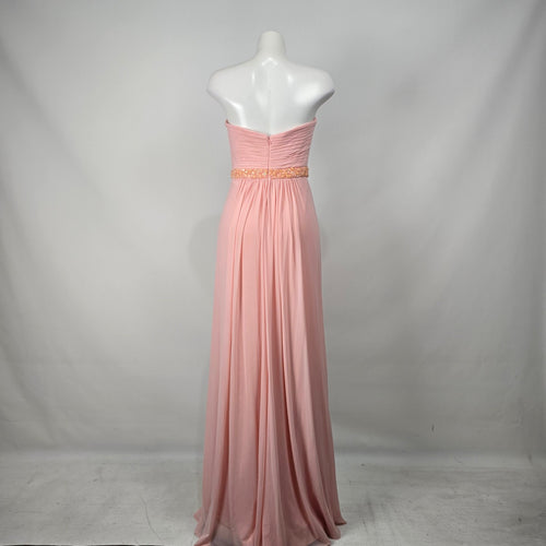 May Queen Couture Blush Pink Beaded Formal Dress Size 8
