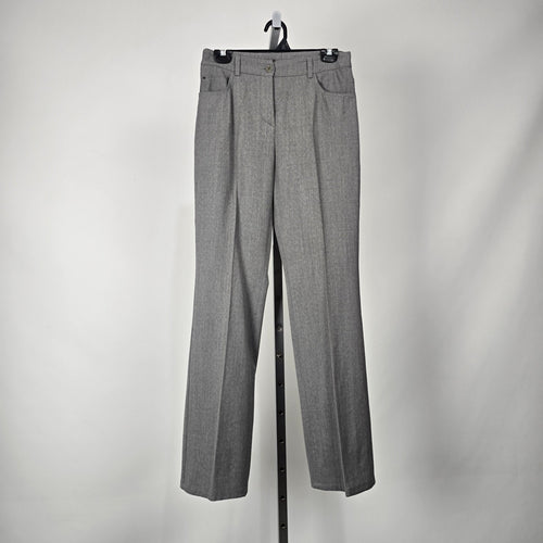 AKRIS Punto Women's Gray Wool Blend Straight Leg Dress Pants Size 8