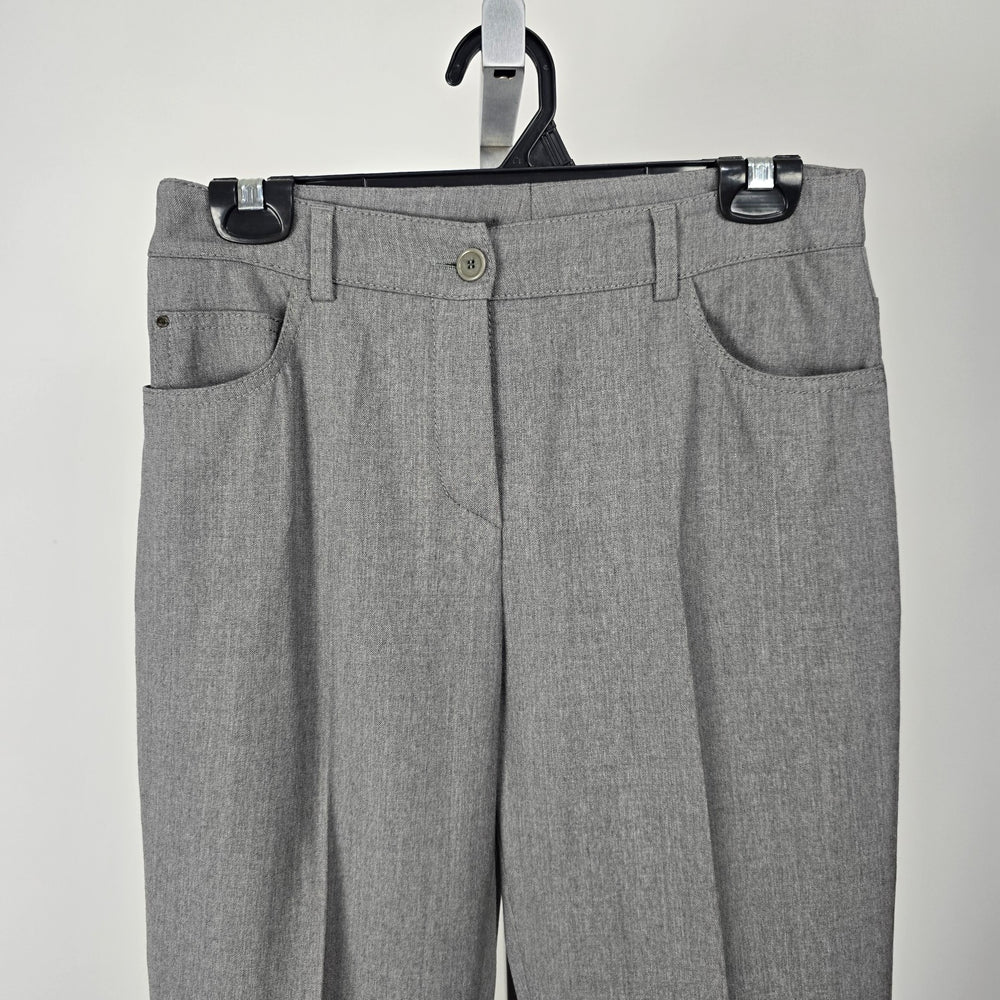 AKRIS Punto Women's Gray Wool Blend Straight Leg Dress Pants Size 8