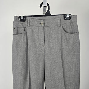 AKRIS Punto Women's Gray Wool Blend Straight Leg Dress Pants Size 8