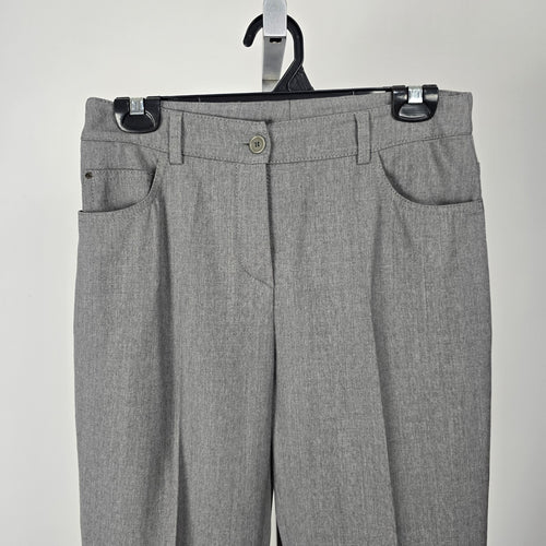 AKRIS Punto Women's Gray Wool Blend Straight Leg Dress Pants Size 8