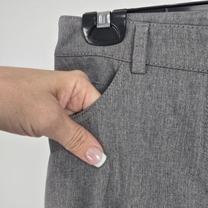 AKRIS Punto Women's Gray Wool Blend Straight Leg Dress Pants Size 8