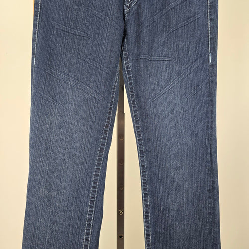 True Religion Women's Blue Ricky Straight Leg Jeans Size 30