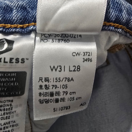 Levi's Women's 501 Split Two Tone Straight Leg Jeans W31 L28