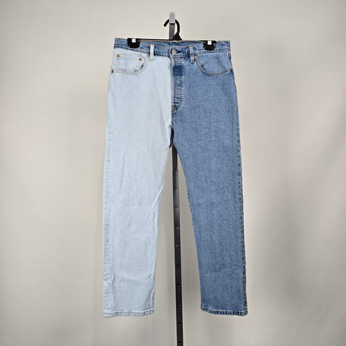 Levi's Women's 501 Split Two Tone Straight Leg Jeans W31 L28