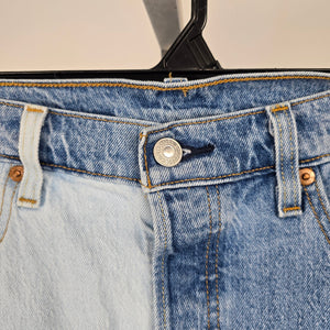 Levi's Women's 501 Split Two Tone Straight Leg Jeans W31 L28