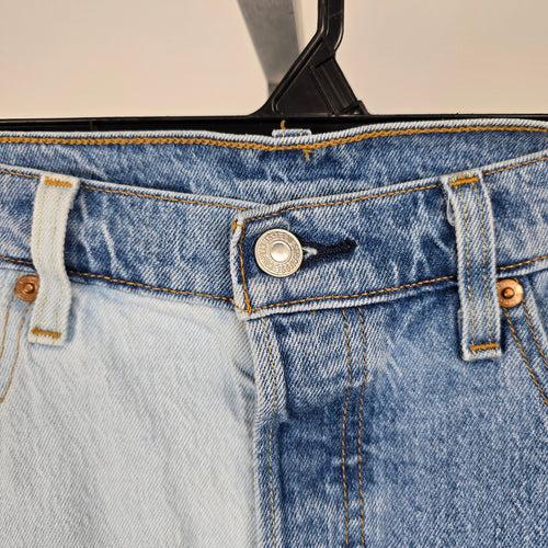 Levi's Women's 501 Split Two Tone Straight Leg Jeans W31 L28