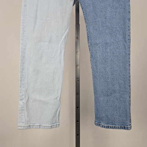 Levi's Women's 501 Split Two Tone Straight Leg Jeans W31 L28