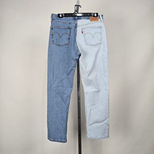 Levi's Women's 501 Split Two Tone Straight Leg Jeans W31 L28
