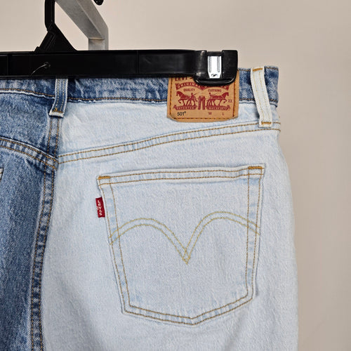 Levi's Women's 501 Split Two Tone Straight Leg Jeans W31 L28