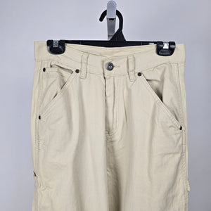 Kuwalla Tee G Carpenter Twill Wide Leg Carpenter Pants Cream Size 28