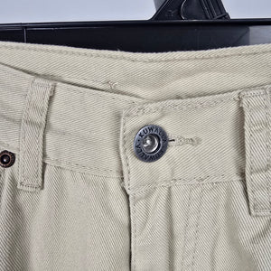 Kuwalla Tee G Carpenter Twill Wide Leg Carpenter Pants Cream Size 28