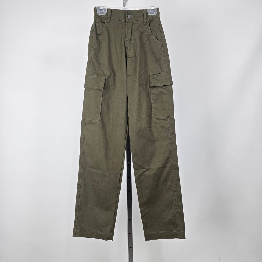 Kuwalla Tee Army Green Straight Cut Cargo Pants Stretch Cotton XS