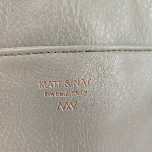 Matt & Nat Vegan Leather Crossbody Shoulder Bag Taupe