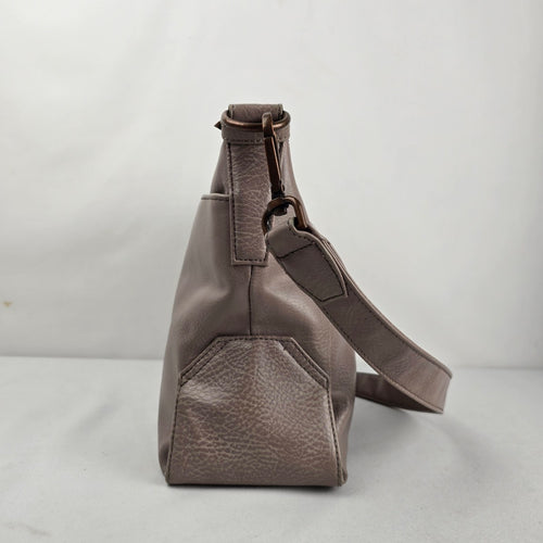 Matt & Nat Vegan Leather Crossbody Shoulder Bag Taupe