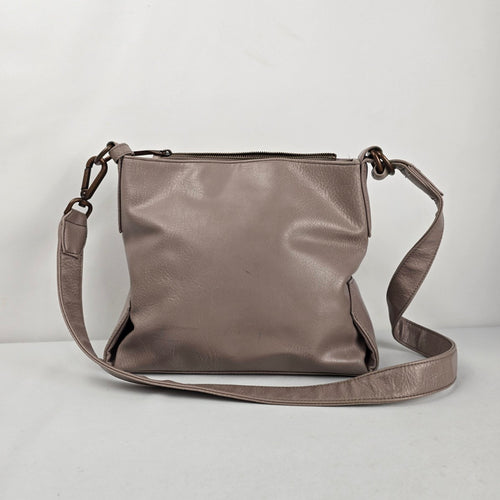 Matt & Nat Vegan Leather Crossbody Shoulder Bag Taupe