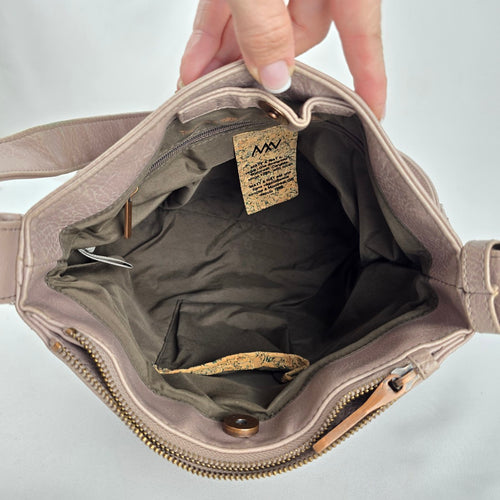 Matt & Nat Vegan Leather Crossbody Shoulder Bag Taupe